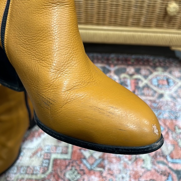 CHARLOTTE STONE size 9 mustard yellow booties - Picture 10 of 16